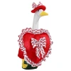 Red heart-shaped wedding throw pillow, goose down filled sofa towel, sofa cushion, home wear matching Item Picture